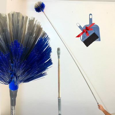 MS Diamond Cobweb/Jala Ceiling Duster Extendable Handle Cleaning Brush Wet and Dry Duster Set