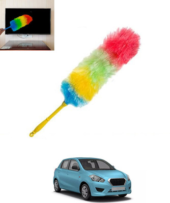ABJD Universal Muticolor Dual Side Feather Rainbow Duster for Vehicle/Office-118 Wet and Dry Duster