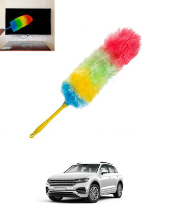ABJD Universal Muticolor Dual Side Feather Rainbow Duster for Vehicle/Office-273 Wet and Dry Duster