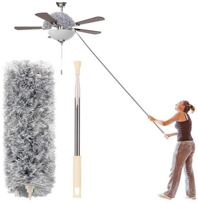 ADYTRIX Flexible & Extendable Microfiber Feather Duster,pack of 1 Wet and Dry Duster Set
