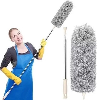 Smak Cleaning Brush Feather Microfiber Duster with Extendable Rod Dust Cleaner Wet and Dry Duster