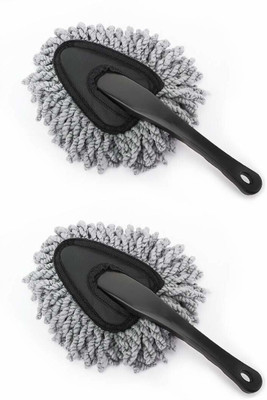 Campark 2 Pack Super Soft Microfiber Car Dash Duster Detail Brush Set Interior Exterior Cleaning Dusting and Washing Tool for Car Motorcycle Automotive Dashboard Air Vents Wet and Dry Duster(Pack of 2)