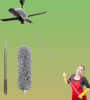 Venis Extendable 100in Fan Cleaning Tool Ceiling Mop for Ceiling Wet and Dry Duster