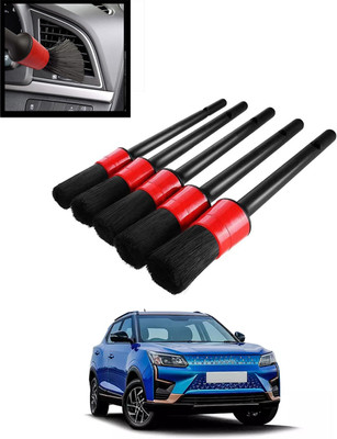 MATIES Red/Black Universal Wet & Dry Vehicle Cleaning Brush Set Of 5-320 Wet and Dry Duster Set