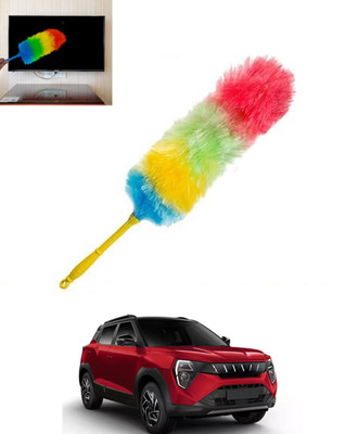 MSNP Multicolour Rainbow Duster with Duel Side Feather For Car Wet/Dry Cleaning-324 Wet and Dry Duster