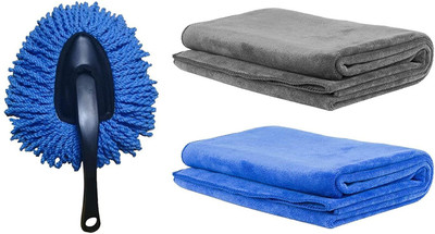 Aloud Creations Wet and Dry Duster Set(Pack of 3)