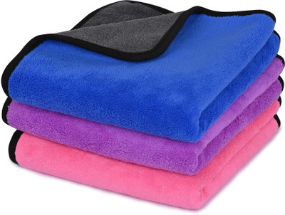 AM Creations Microfiber Vehicle Washing  Cloth(Pack Of 6, 600 GSM)