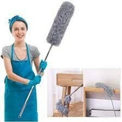 JK Plast Cleaning Brush Feather Microfiber Duster with Extendable Rod Dust Cleaner Wet and Dry Duster