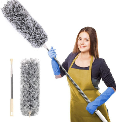 SUNCLOCK Cleaning Brush Feather Microfiber Duster with Extendable Rod Dust Cleaner KH_1 Wet and Dry Duster
