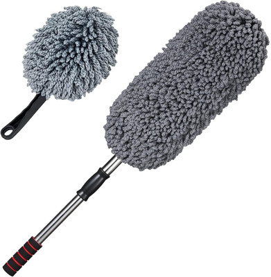 HM EVOTEK Microfiber Flexible Duster Car Wash Combo 2 Pcs | Car Cleaning Accessories Wet and Dry Duster Set(Pack of 2)