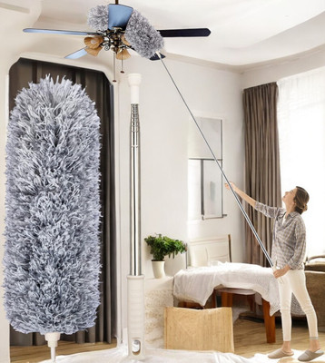 SUNCLOCK Cleaning Brush Feather Microfiber Duster with Extendable Rod Dust Cleaner KH_1 Wet and Dry Duster
