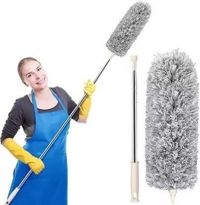 Stircraft 3 in 1 Tiles Cleaning Brush Floor Scrub Bathroom Brush with Long Handle Wet and Dry Duster
