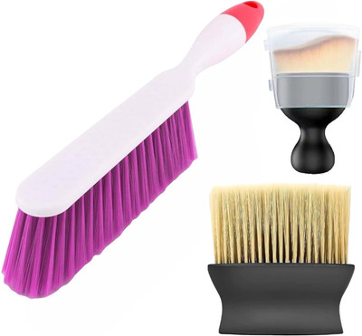 Robustt Scratch Free AC Vent Dashboard Dust Dirt Cleaner Car Brush Combo - Two Size Dry Duster(Pack of 2)