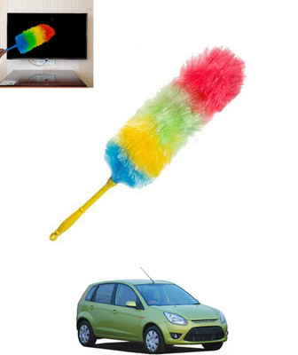 MSNP Multicolour Rainbow Duster with Duel Side Feather For Car Wet/Dry Cleaning-106 Wet and Dry Duster