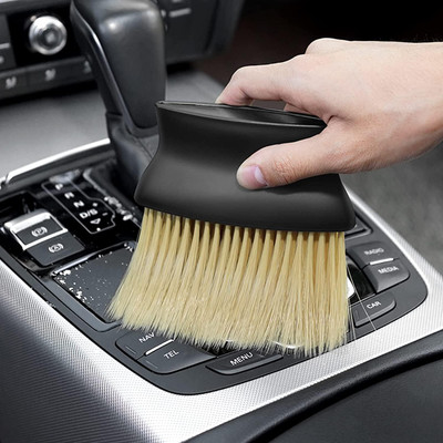 ZESTAN Car Interior AC Vents Cleaning Brush Soft Duster Interior Cleaning Dusting Tool Dry Duster