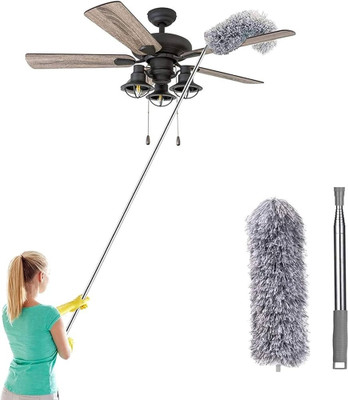 DIYAL ENTERPRISE Microfiber Duster 100 inch ExtensionPole with Cleaning Ceiling Fan High Ceiling Wet and Dry Duster