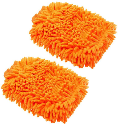 Campark 2-Pack Microfiber Premium Car Wash Mitt - Super Soft, Premium Chenille Microfiber Wash Mitt, Lint Free Double Sided Wash Mitts, and Scratch-Free Washing Glove Wet and Dry Duster(Pack of 2)