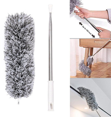 Mesmera extendable duster Microfibre Wet and Dry Broom(Multicolor)