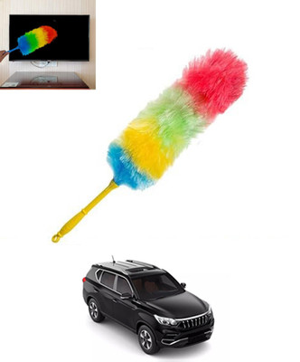 ABJD Universal Muticolor Dual Side Feather Rainbow Duster for Vehicle/Office-16 Wet and Dry Duster