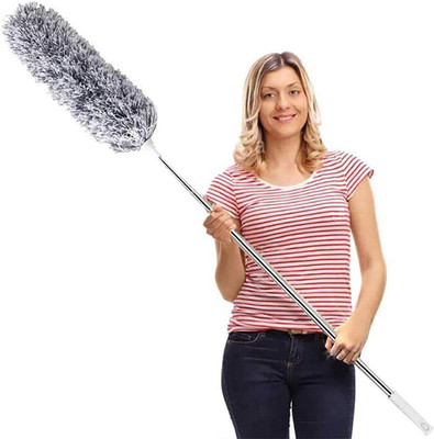 ZARQITO Cleaning Brush Feather Microfiber Duster with Extendable Rod Dust Cleaner Wet and Dry Duster