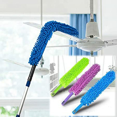 SVT Household Wet and Dry Microfiber Duster with Extendable Rod Wet and Dry Duster Set
