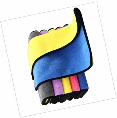 Ansh Microfiber Vehicle Washing  Cloth(Pack Of 5, 600 GSM)