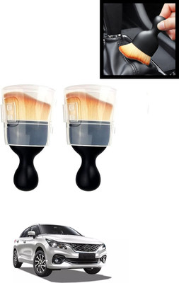 MATIES Luxury Design Black/Yellow Dust Remover Mini Brush Set Of 2 For Car-32 Wet and Dry Duster Set(Pack of 2)