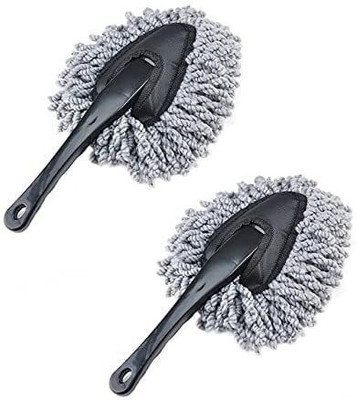 carfrill 2 Pack Super Soft Microfiber Car Dash Duster Brush for Car Cleaning Home Kitchen Computer Cleaning Brush Dusting Tool Wet and Dry Duster(Pack of 2)