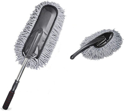 Campark ar Microfiber Duster, Car Microfiber Duster with Extendable Handle Wet and Dry Duster Set(Pack of 2)