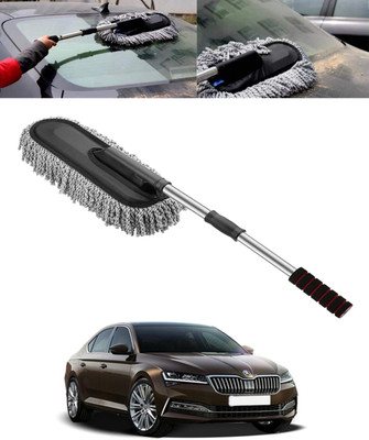 MSNP Multiuse Steel Hnadle Duster with Extendable Head for Car/Home/Office-254 Wet and Dry Duster