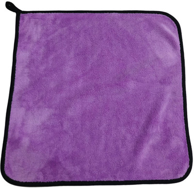 Hygieacare Purple 650GSM Duster 2 in 1 Color, Cotton Highly Absorbent Quick-Dry Pack of 1. Wet and Dry Duster Set