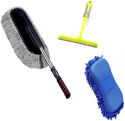 SIDDIVINAYAK CREATION Wet and Dry Duster Set(Pack of 3)