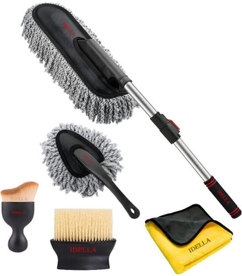 Sahaj Enterprise 5 Pcs Set Microfiber Car Duster Kit | Scratch & Lint Free Car Cleaning Cloth Wet and Dry Duster Set(Pack of 5)