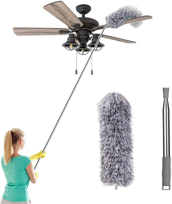 DEEJET Foldable Microfiber Fan Cleaning Duster, for Quick and Easy Cleaning Wet and Dry Duster