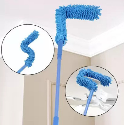 QinPin Multipurpose Foldable Extendable Microfiber Duster Home, Fan, Cobweb Cleaning Wet and Dry Duster Set