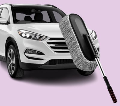 KENTELLY Microfiber Car Wash Brushes With Long Handle Scalable Car Cleaning Brush K43 Wet and Dry Duster