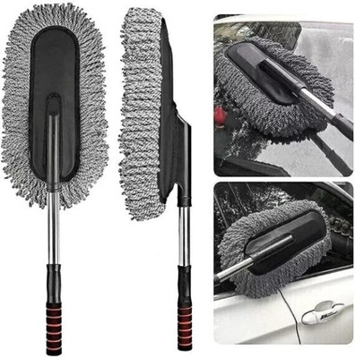 SRBK fashion 🏡Microfiber Car Duster for Dusting Trucks, SUVs & RVs with Extendable Handle🌧️ Wet and Dry Duster