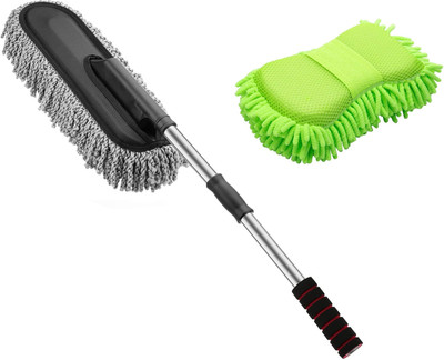 RBGIIT Car Wash Sponge Cleaner Tool Microfiber Car Cleaning Duster with Long Handle K0(2 x 50 ml)