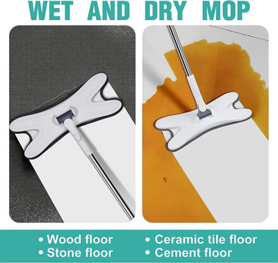 Nirviklpe X Mop Wet & Dry Mop (Grey) Wet & Dry Mop(Grey)
