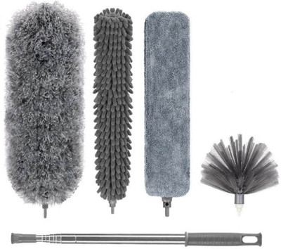 Zwarte 4 in 1 Microfiber Feather Duster Wet and Dry Duster Set