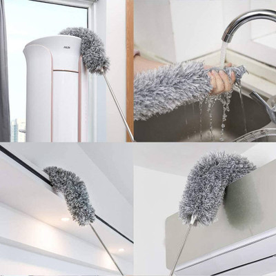 NIMYANK 100inches Expandable Handle Washable Duster for High Ceiling Fans,Window NI125 Wet and Dry Duster