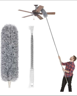 SnowShell Microfiber 100 inch Cleaning Fan High Ceiling Wet and Dry Duster Wet and Dry Duster