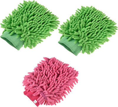 HOMESTIC Wet and Dry Duster Set(Pack of 3)