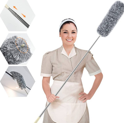 SHIVTRADRE Microfiber Feather Duster Bendable & Extendable Fan Cleaning Duster Dry Duster Set