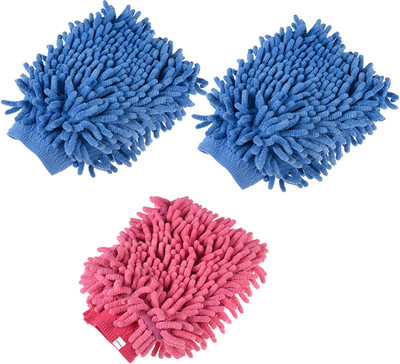 HOMESTIC Wet and Dry Duster Set(Pack of 3)