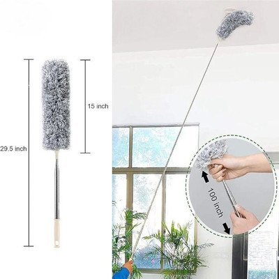 evaaenterprises Fan cleaner brush with flexible pole Wet and Dry Duster