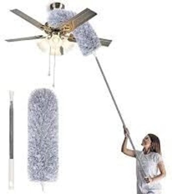 SVT Household SVT Cleaner Mop with extendable Pole 100 Inch with Anti Scratch Bendable BRUSH Wet and Dry Duster