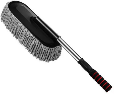 FAVSTORE Car Washing Microfiber Duster – Stainless Steel Handle, Safe Use Wet and Dry Duster