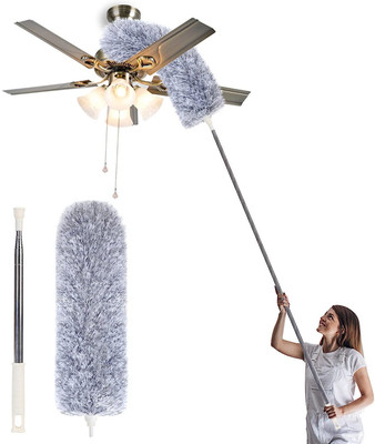ASHGUJ 2024 Upgraded MicrofiberFeather Ceiling Duster for Dust Cleaning with extendable Wet and Dry Duster