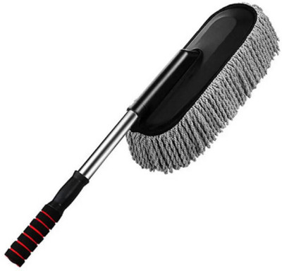 FAVSTORE Dusting Brush for Cars and Bikes – Long Handle Microfiber Cleaner Wet and Dry Duster